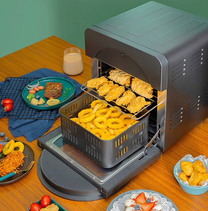 Leacco 14L Smart Digital 16 Presets Function 2 in 1 Oven Air Fryer AF016