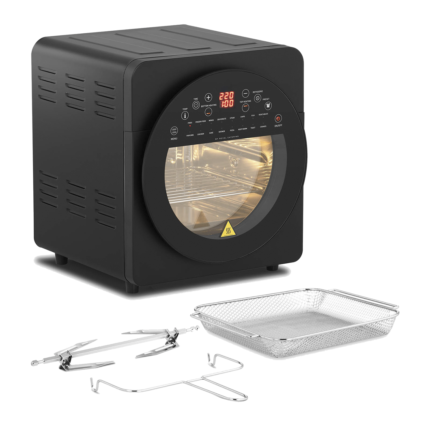 Leacco 14L Smart Digital 16 Presets Function 2 in 1 Oven Air Fryer AF016